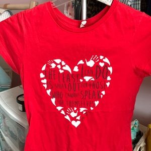 Jane Goodall quote red shirt ❤️